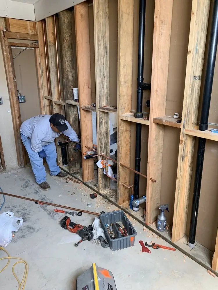 Commercial rough-in plumbing for Trenchless Sewer Repair in Wilmington